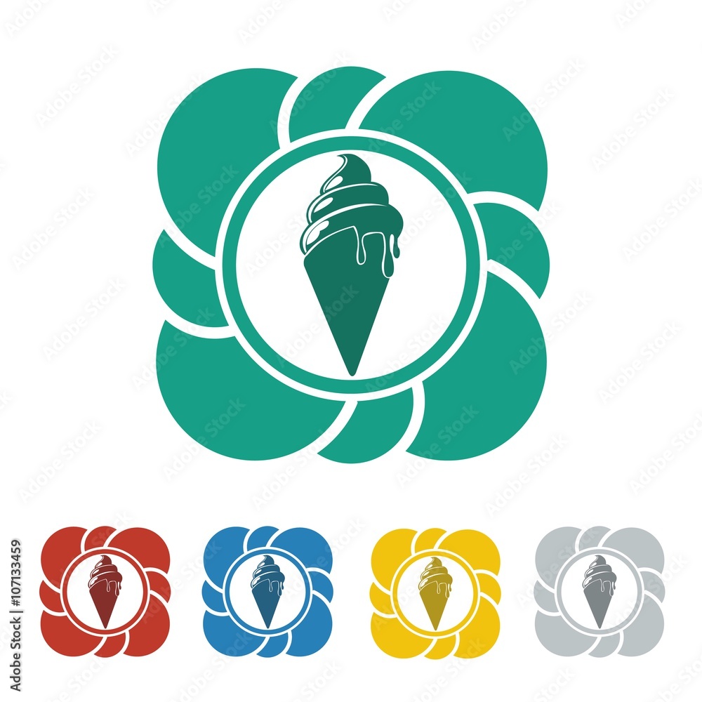 Ice Cream Sweet Desert Food Logo Icon Vector Ice Cream Sweet Desert Food Logo Icon Vector