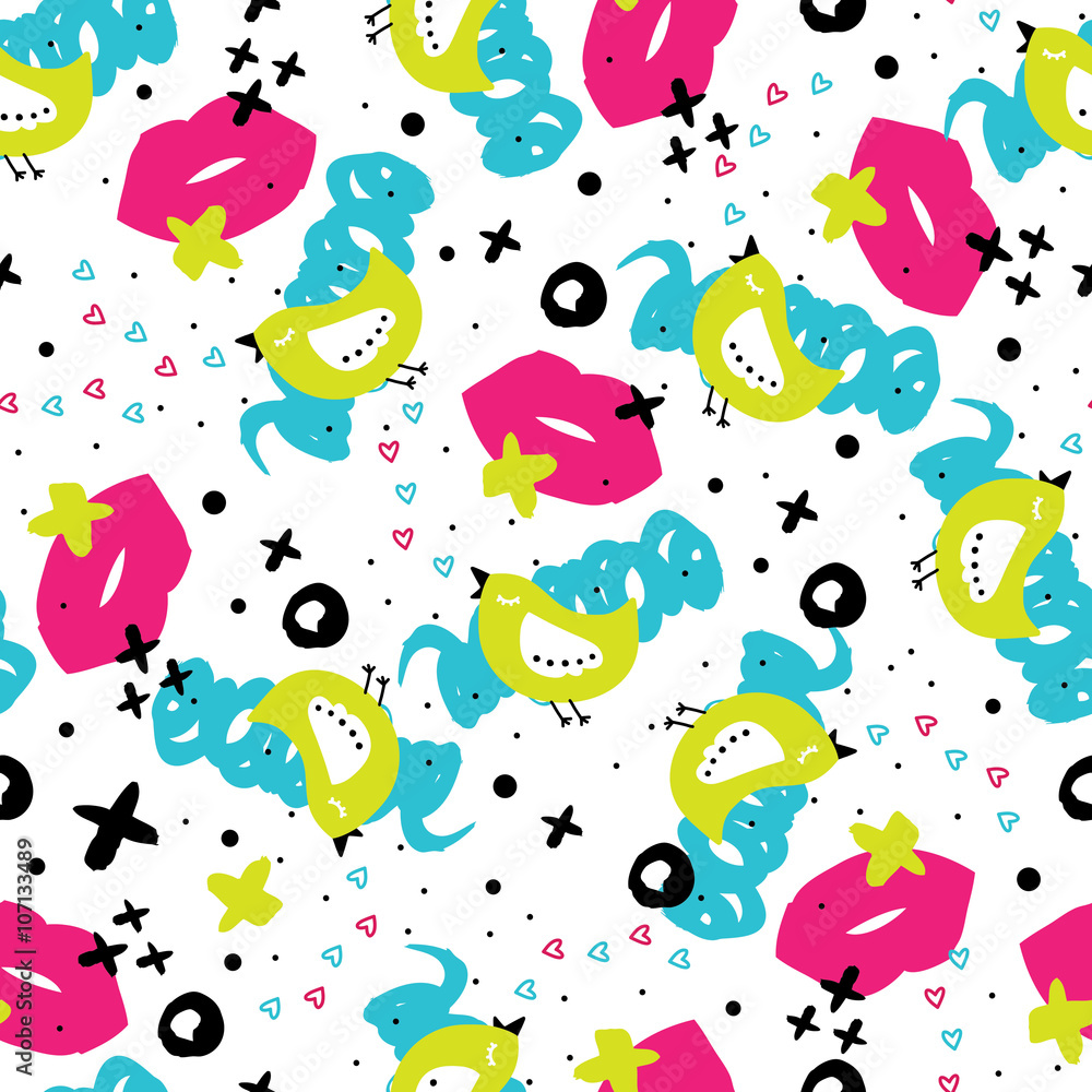 Romantic seamless pattern Romantic seamless pattern