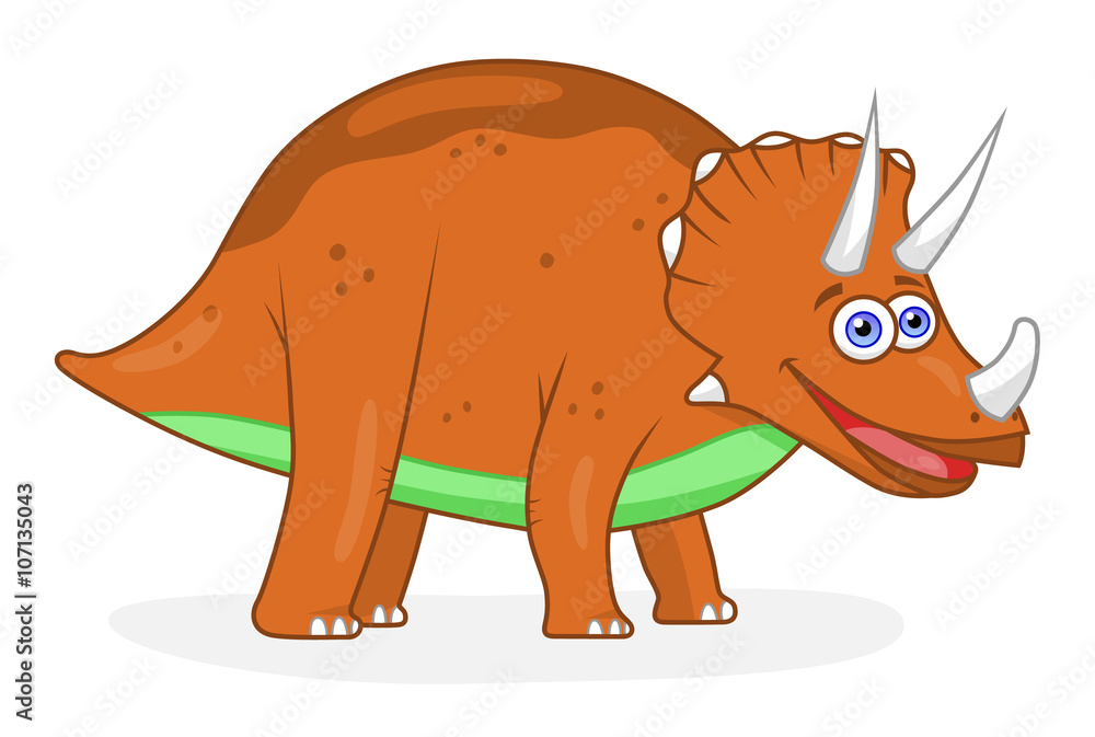 Cartoon dinosaur triceratops Cartoon dinosaur triceratops