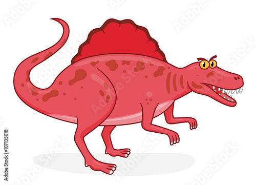 Cartoon dinosaur spinosaurus