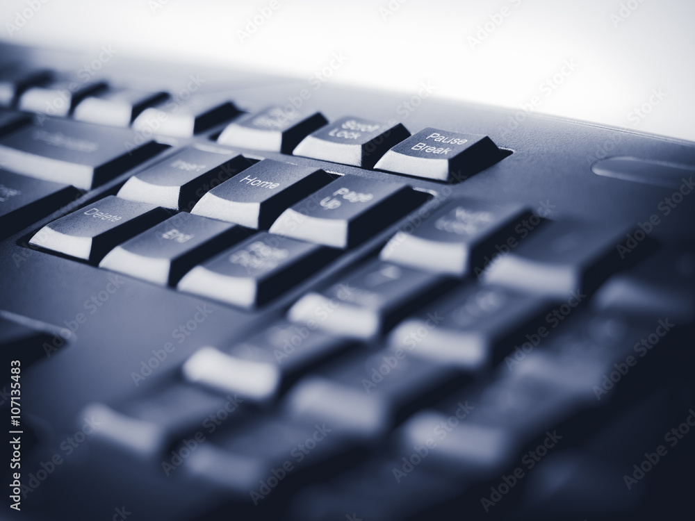 Keyboard Buttons Close up Online Network Business Background
