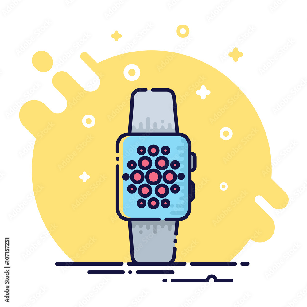 Wristwatch Flat Icon