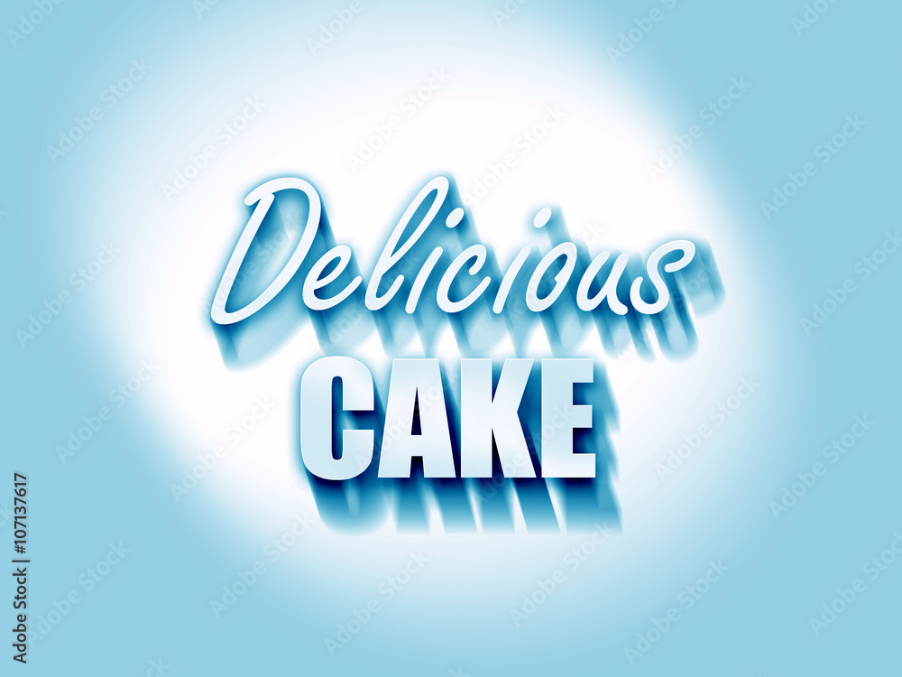 Delicious cake sign