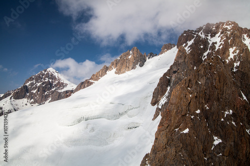 Tian Shan mountains. View from summit