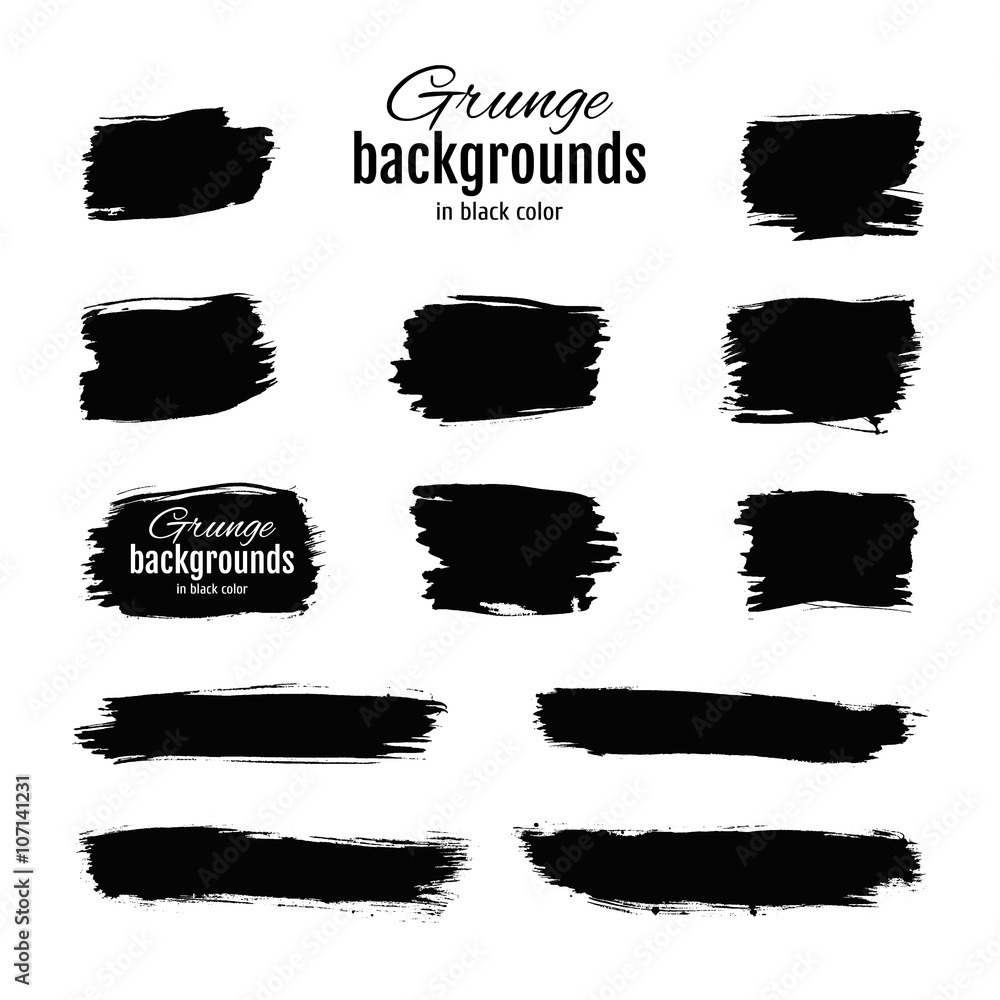 Grunge ink hand-drawn squares Grunge ink hand-drawn squares