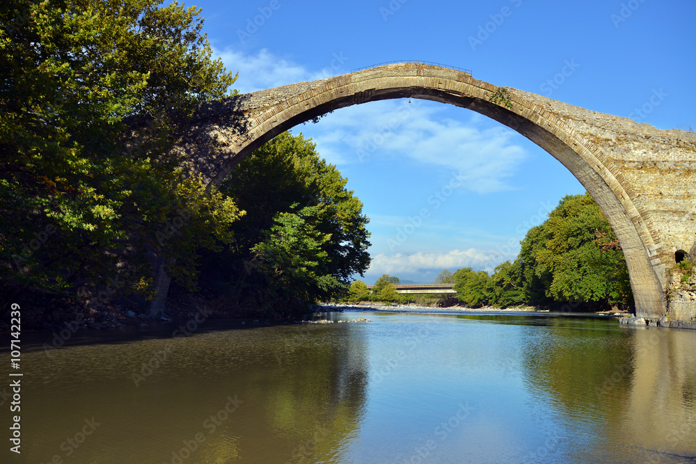 Fototapeta premium Konitsa bridge, Greece
