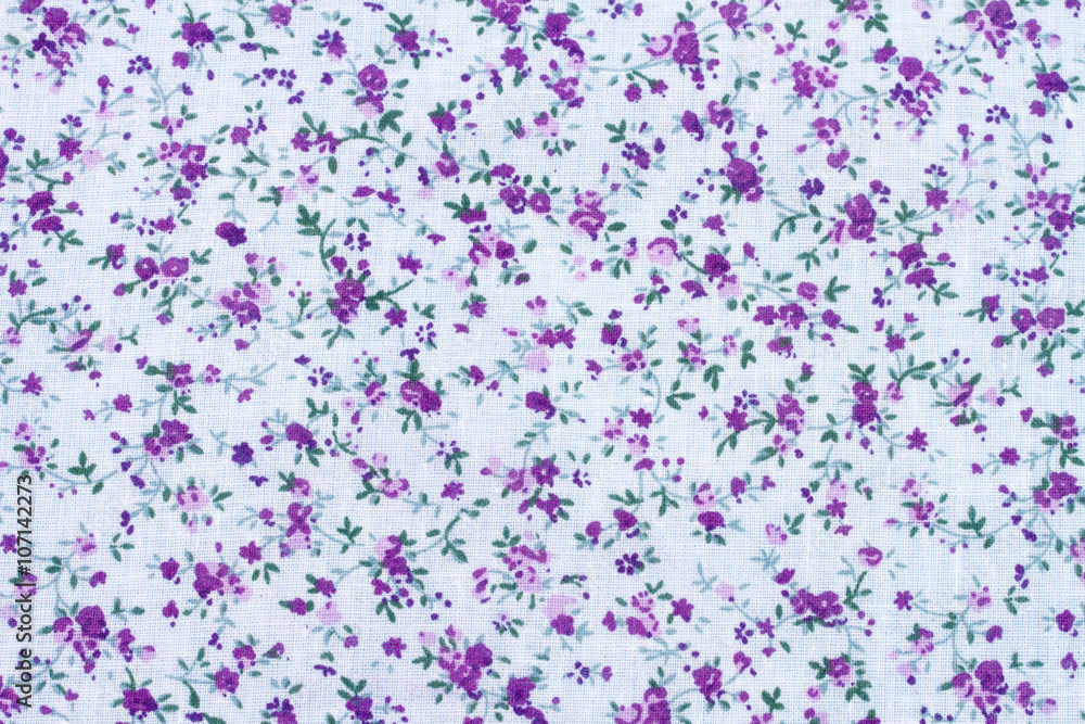 Flower cotton fabric background