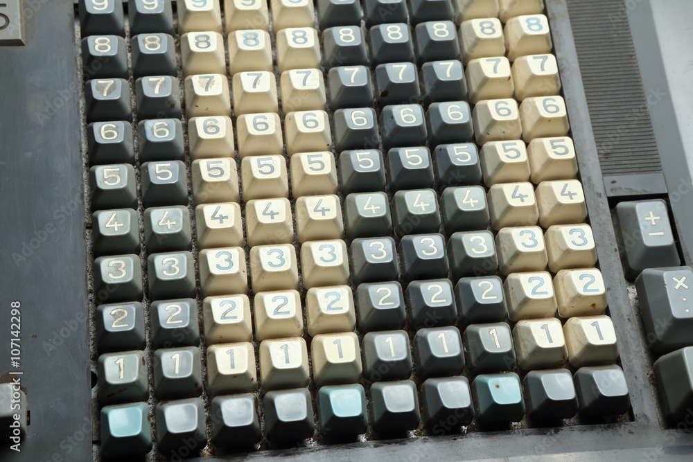 Mechanical calculator keyboard Mechanical calculator keyboard