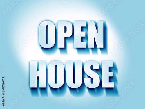 Open house sign