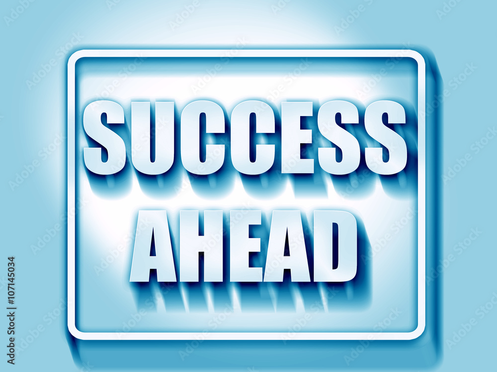 Success sign with smooth lines Success sign with smooth lines