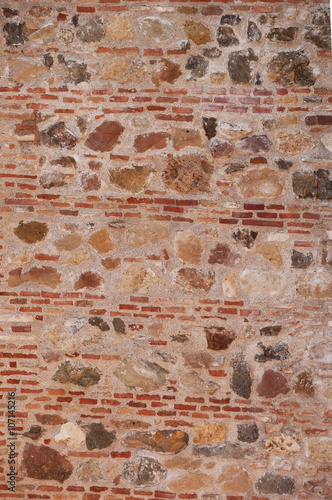 red brick wall surface background