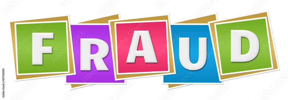 Fraud Colorful Blocks Fraud Colorful Blocks