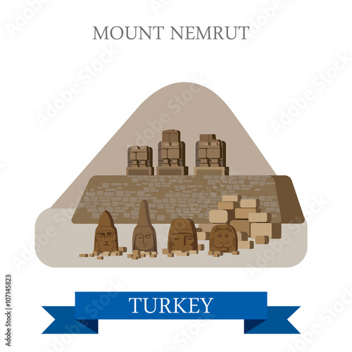 Mount Nemrut in Turkey attraction tourist attraction landmark