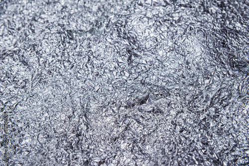 silver leaf foil as background or texture