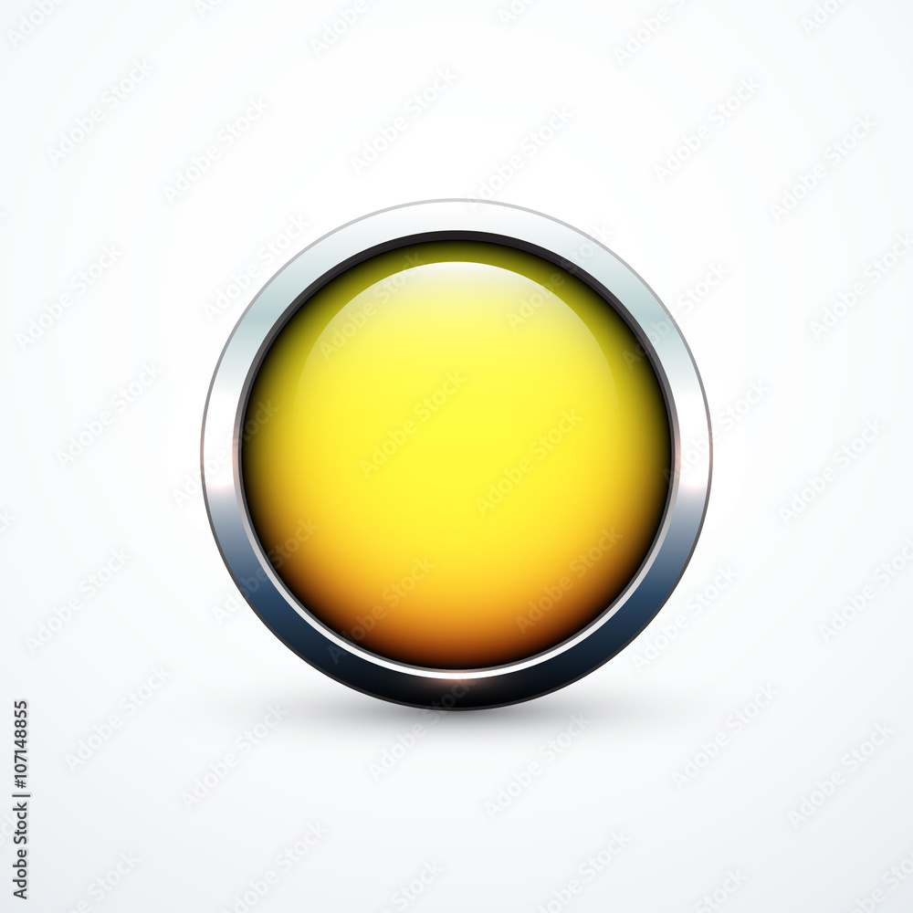 Yellow round button Yellow round button