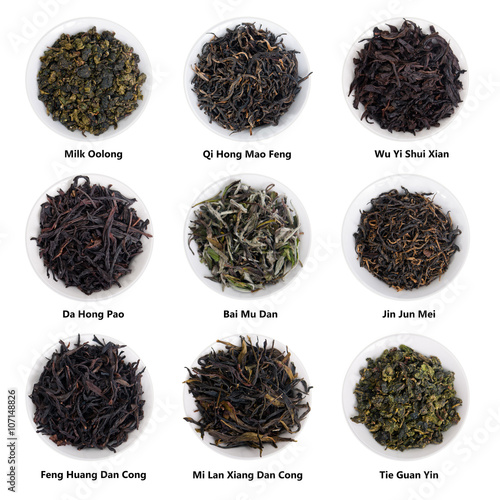 Famous Chinese Tea Collection. China Famous Tea Varieties