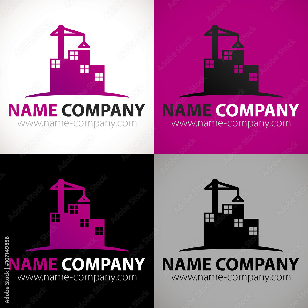 bâtiment constructeur logo industrie