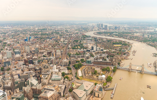Fotografie, Obraz London bird's eye view