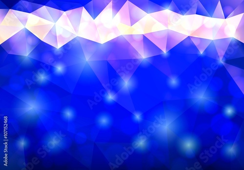 Blue abstract geometrical background