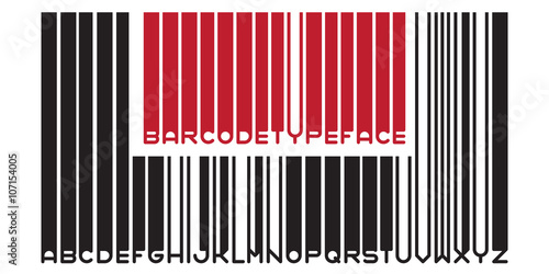 Barcode typeface font