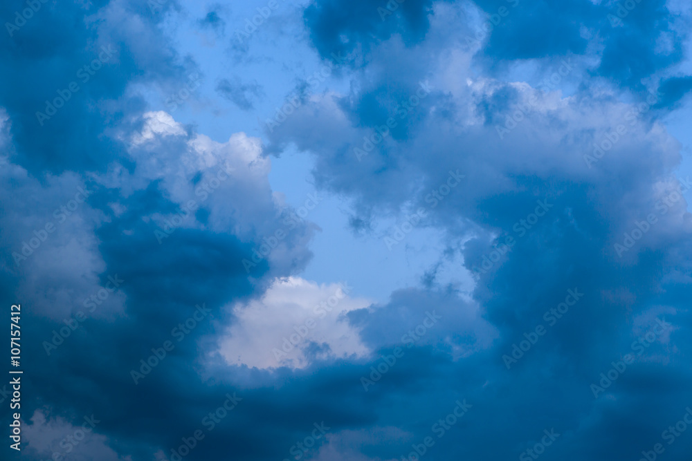 Dramatic clouds after thunderstorm Dramatic clouds after thunderstorm