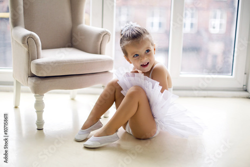 little ballerina girl 2 years in the Studio