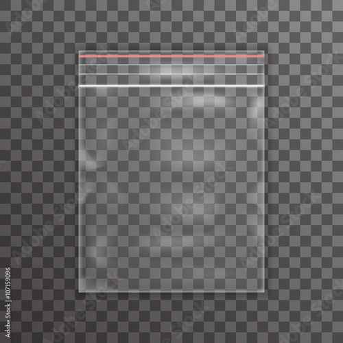 Plastic bag icon transparent background vector illustration