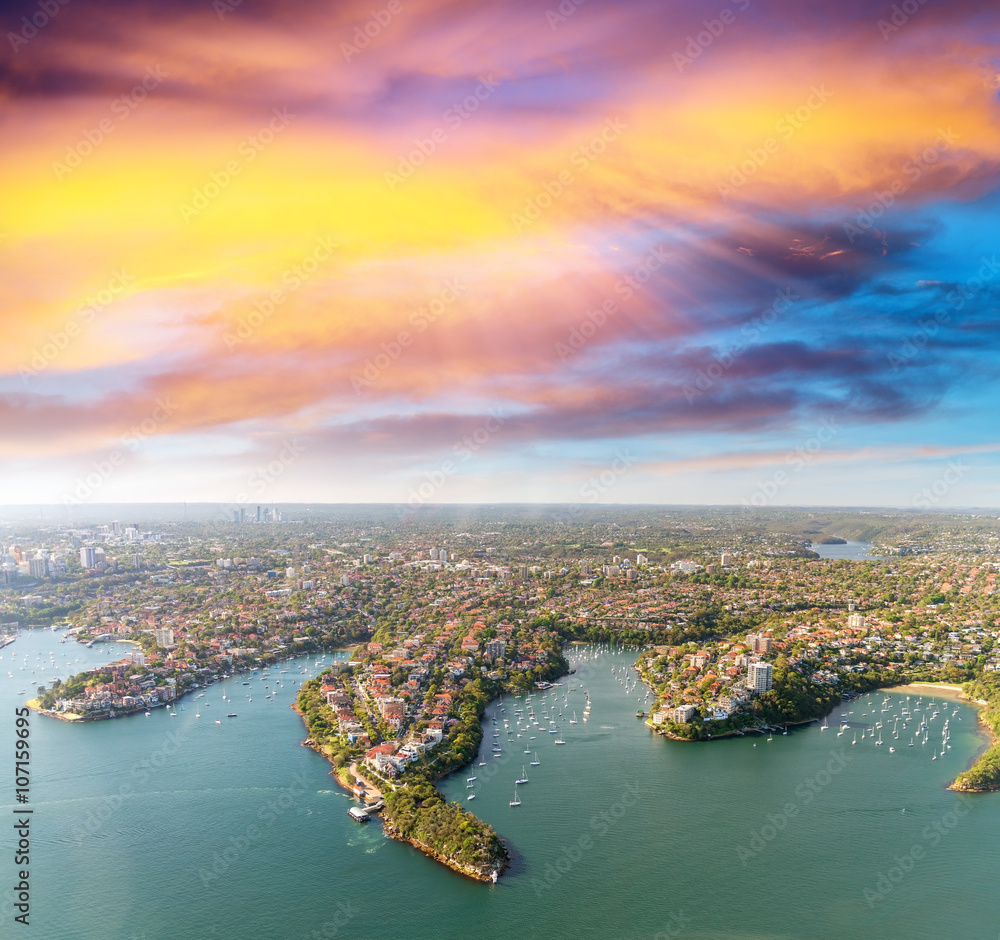 Sydney Outskirts aerial view