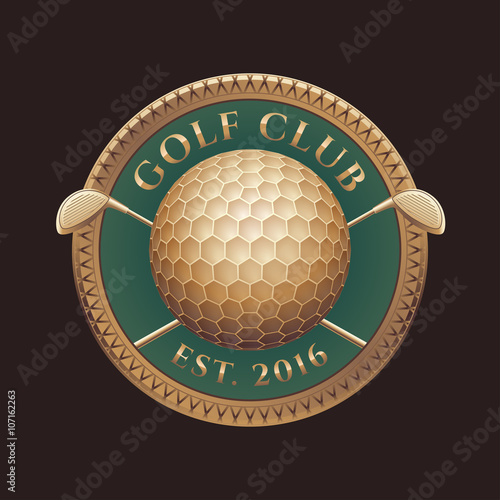 Golf club, golf course vector logo