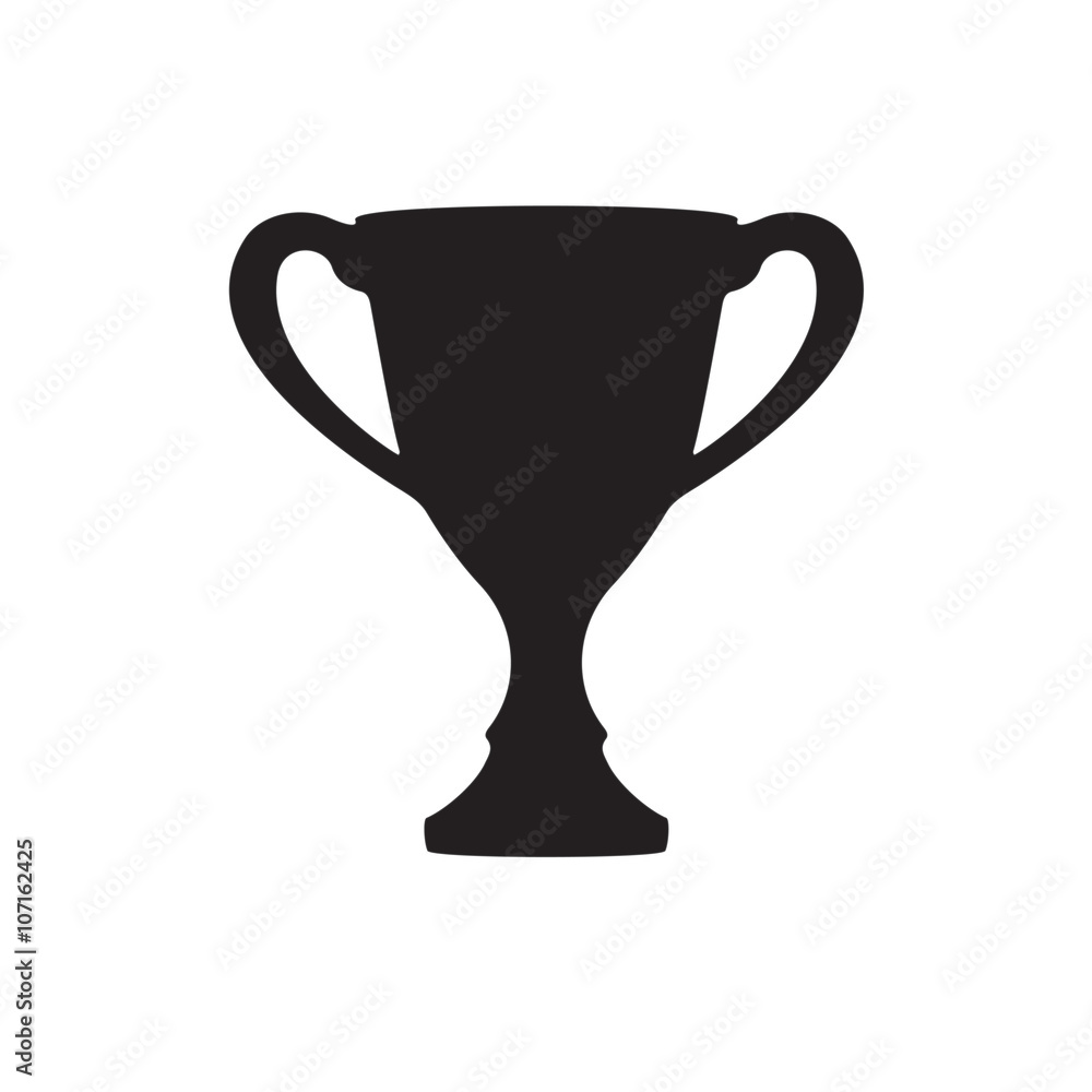 Trophy cup icon isolated on white background. Vector illustration. Trophy cup icon isolated on white background. Vector illustration.
