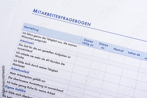 Mitarbeiterfragebogen