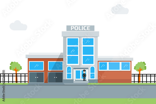 Fototapeta Naklejka Na Ścianę i Meble -  police station icon
