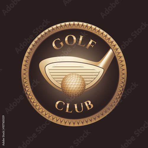 Golf club, golf course vector logo