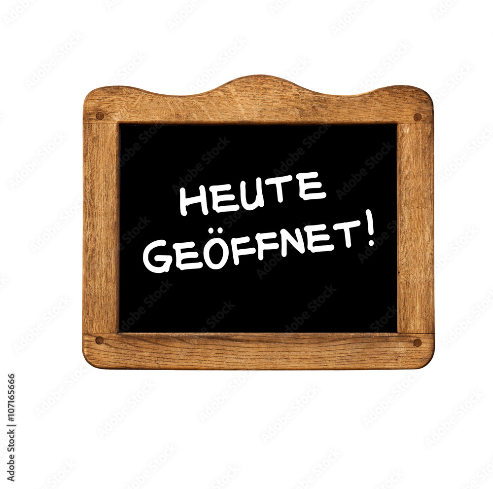 Schild- Heute Geöffnet Stock Photo | Adobe Stock