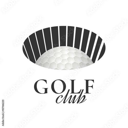 Golf club, golf course vector logo