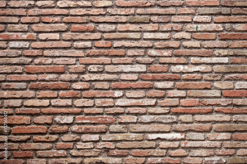 red brick wall surface background