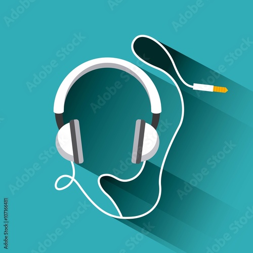 headphones icon design 