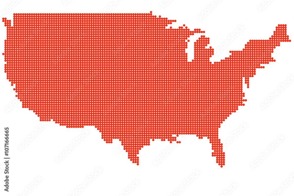Map of United State of America Map of United State of America