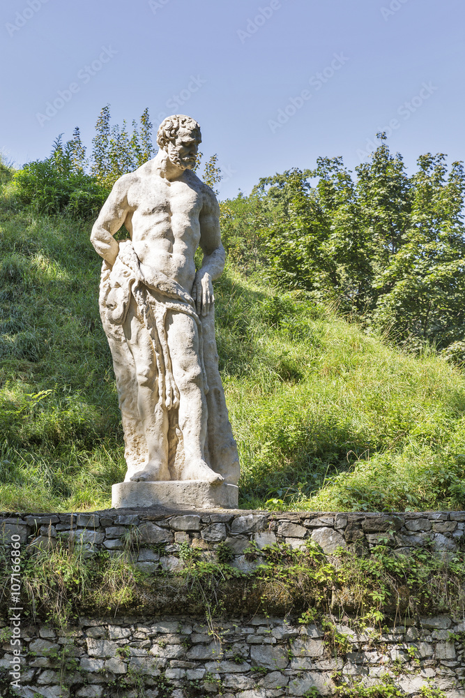 Stadt park man statue in Graz, Austria Stadt park man statue in Graz, Austria