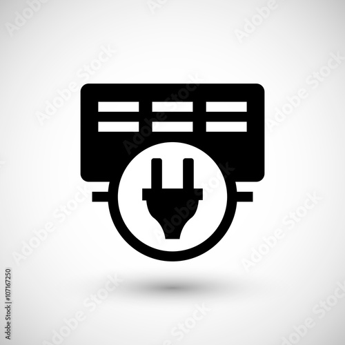 Electric heater icon