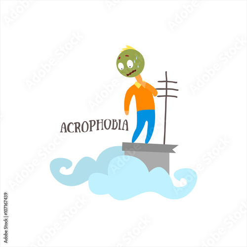Acrophobia Vector Illustration
