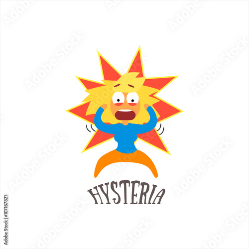 Hysteria Vector Illustration