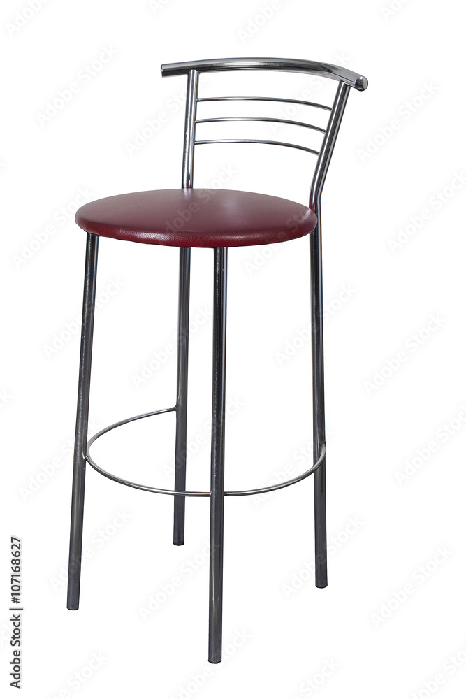 bar stools on high legs isolated on white background bar stools on high legs isolated on white background