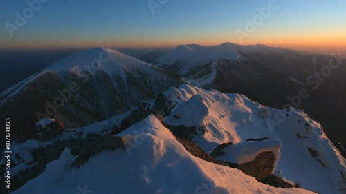 Mountain peak at winter - Roszutec - Slovakia mountain, Time lapse photo