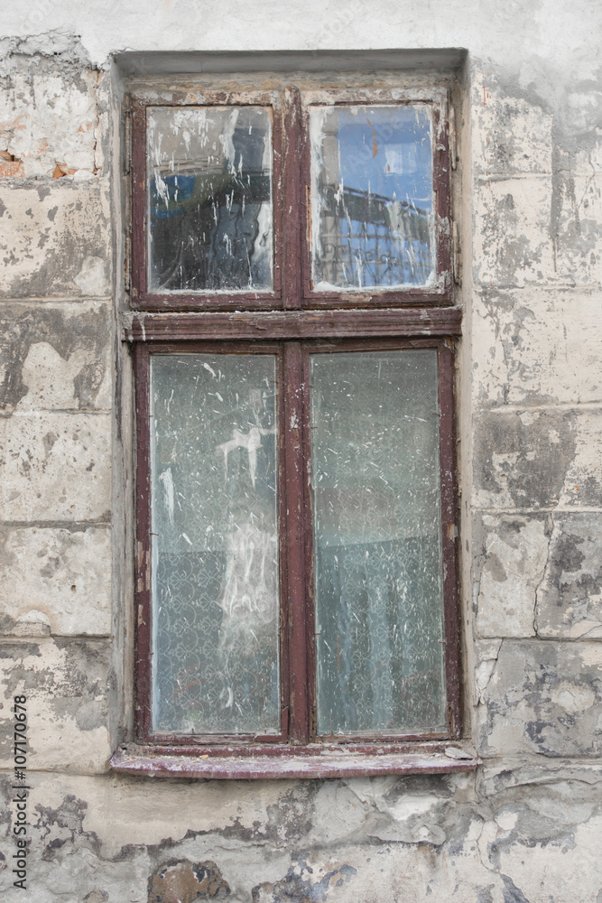 Obraz premium window in old house
