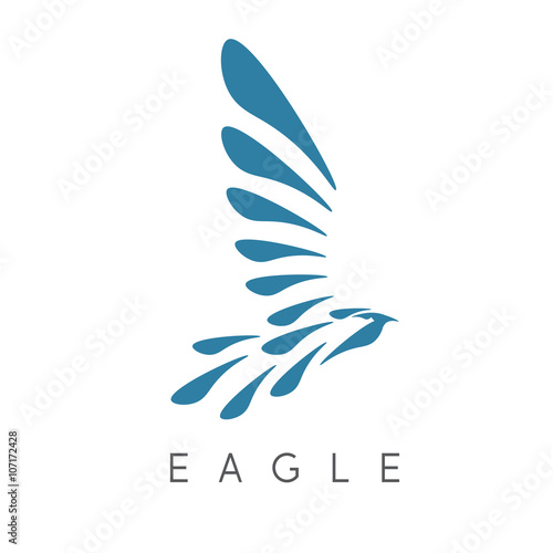 vector design template of abstract bird eagle