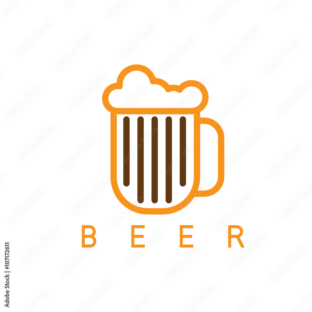 abstract icon vector design template of beer abstract icon vector design template of beer