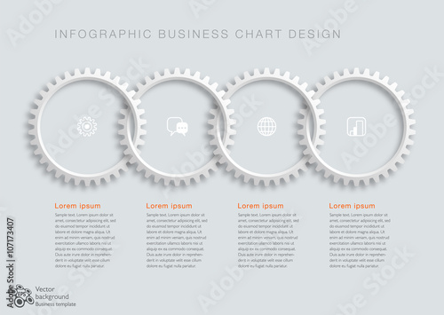 Vector Graphic #Interlocking Gears_Flow Chart