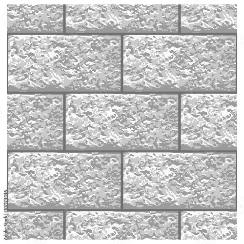 White Marble brick seamless pattern, vector