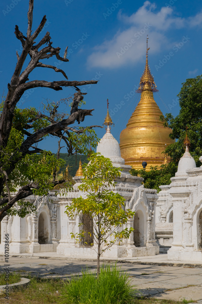 The Kuthodaw Pagoda in Mandalay, the biggest book of the world